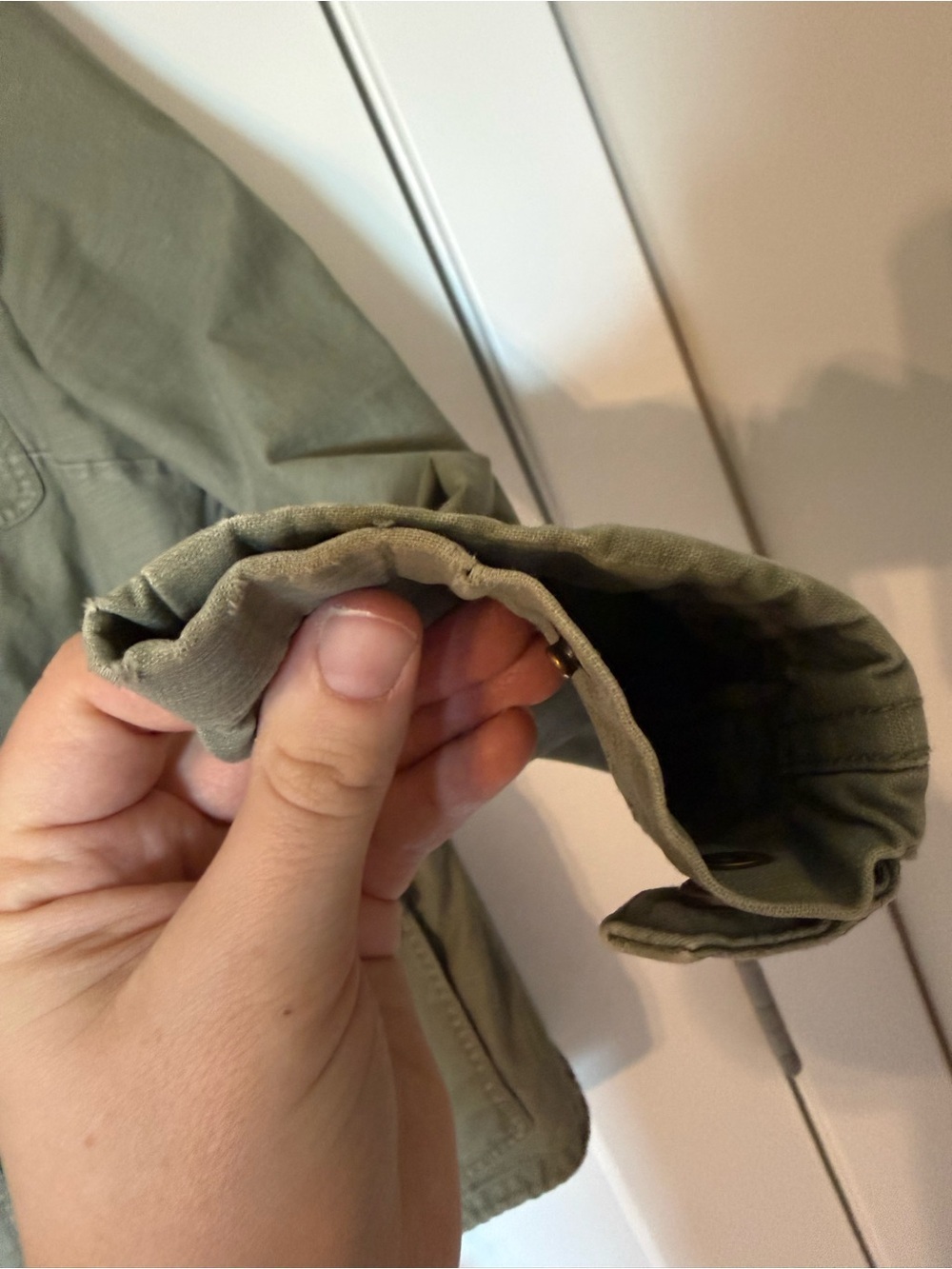 H&M Olive Utility Field Jacket with Epaulets - Picture 4 of 6